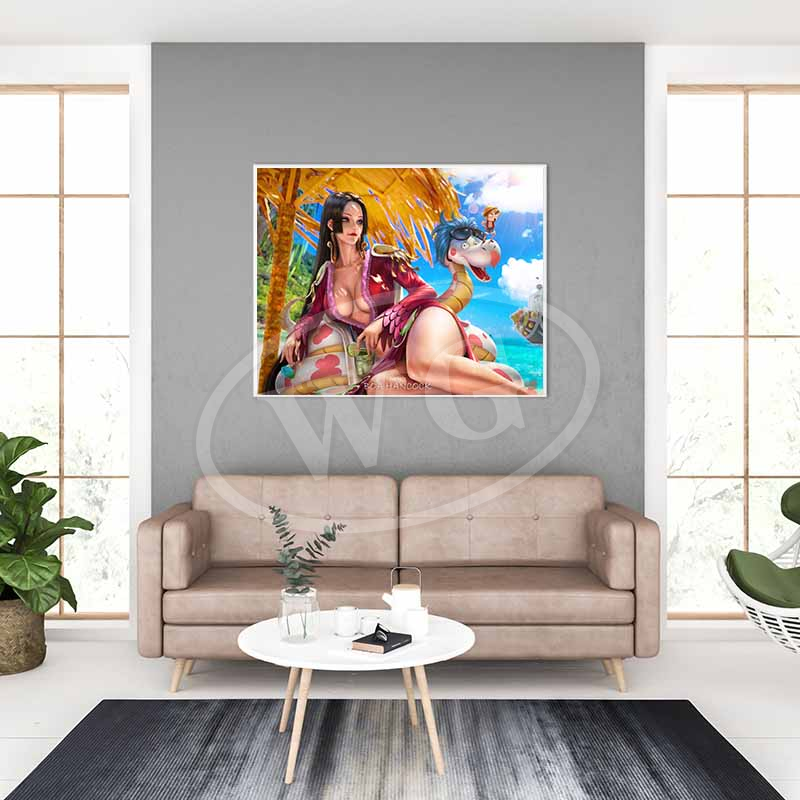 Anime One Piece Cartoon characters Boa Hancock Nami decorative pictures for living room fashion wall paintings Christmas present