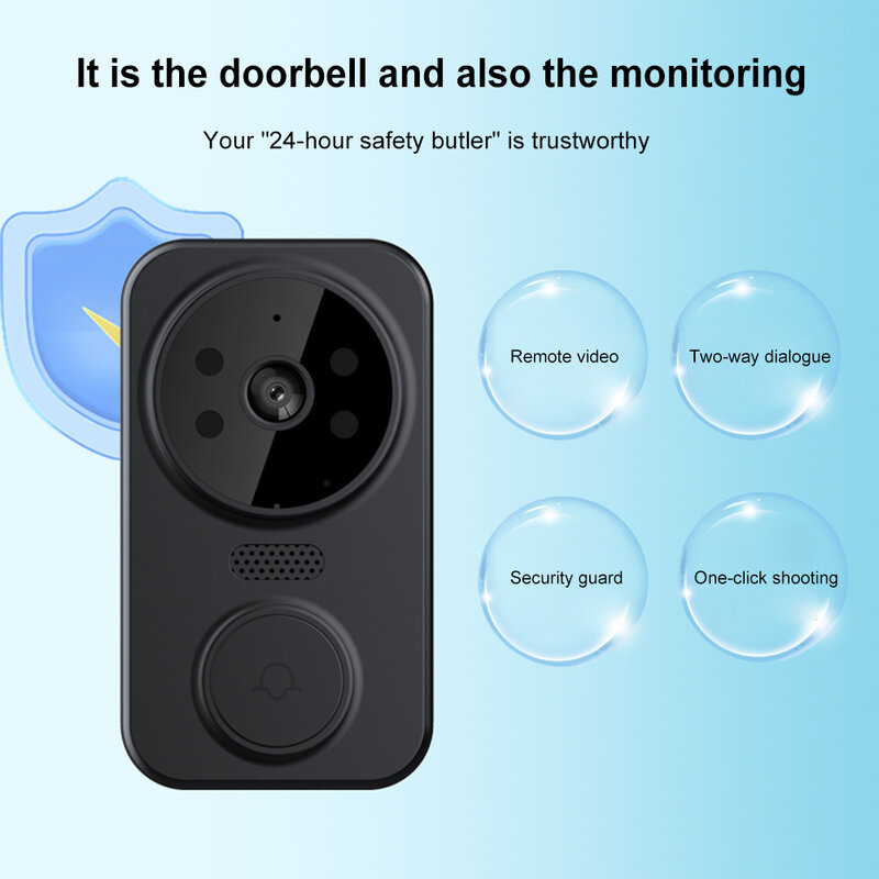Tuya Popular M8 Wireless Doorbell Camera 1080 HD Informe Ring Chime WiFi Video Smart Intercom Doorbell