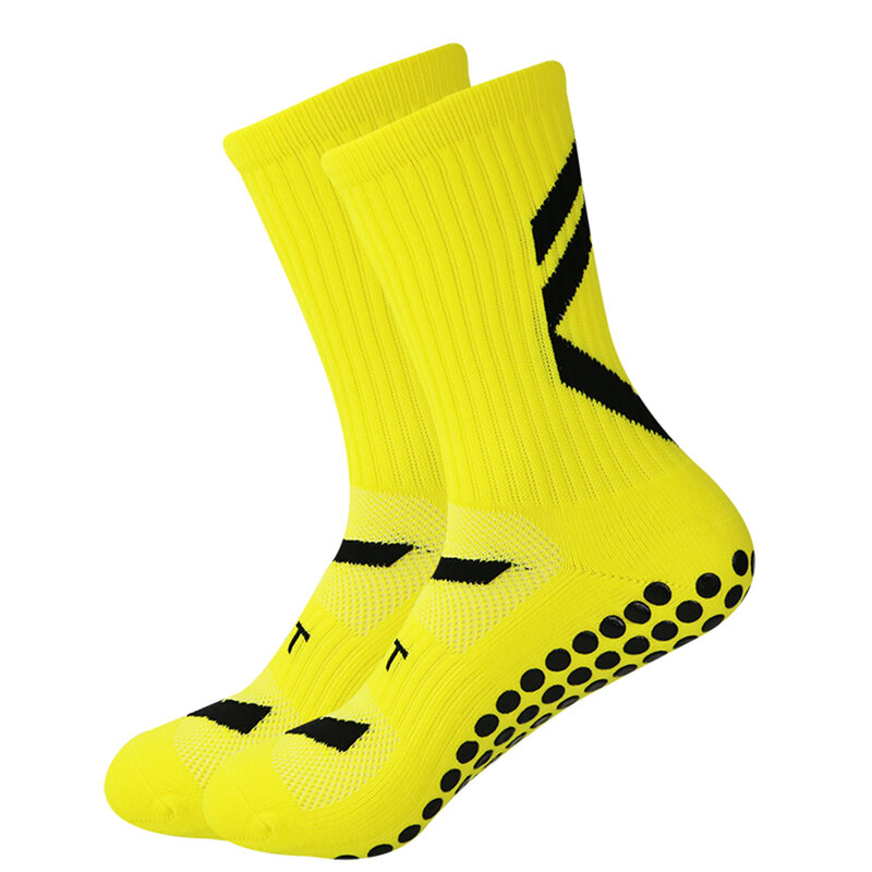 socks adhesive, football New with mid-tube anti-slip, shock absorption and thick towel bottom sweat-absorbing football socks