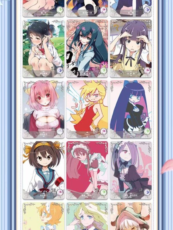 Dewi baru NS-11 5M08 PR kartu logam permainan Anime kartu anak perempuan baju renang pesta kotak penguat Bikini mainan dan hobi hadiah