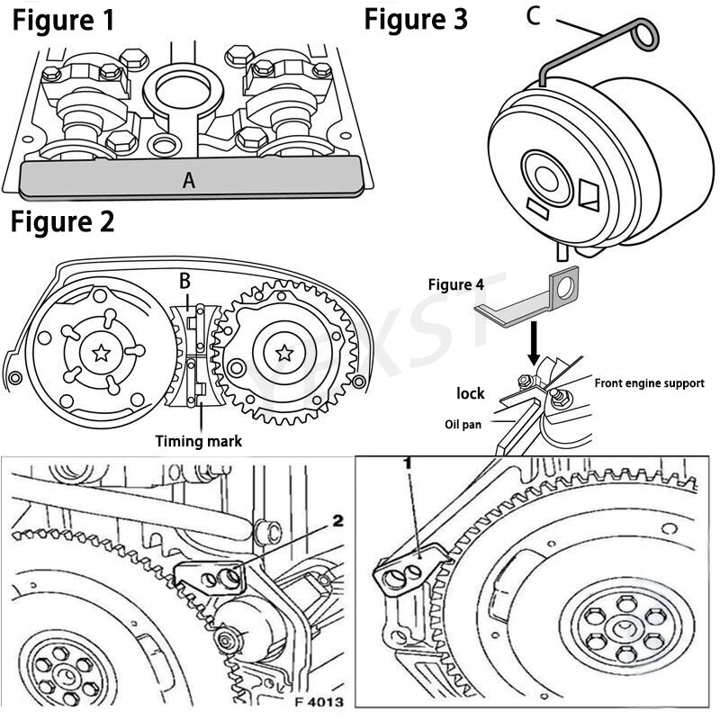 Kit de herramientas de sincronización de alineación de bloqueo tensor del árbol de levas del motor para Chevrolet Opel Alfa Romeo 16V 1,6 1,8