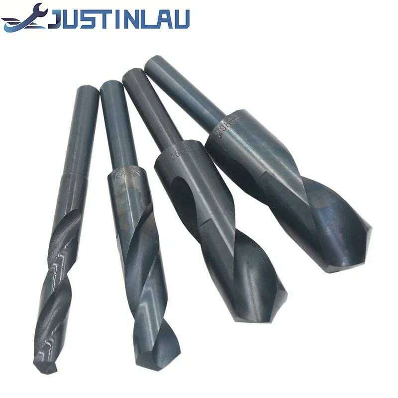 JUSTINLAU HSS 4241 High Speed Steel Twist Drill Bit Black 1/2 Straight Shank 17/17.5/18/18.5/19/19.5/20/20.5mm