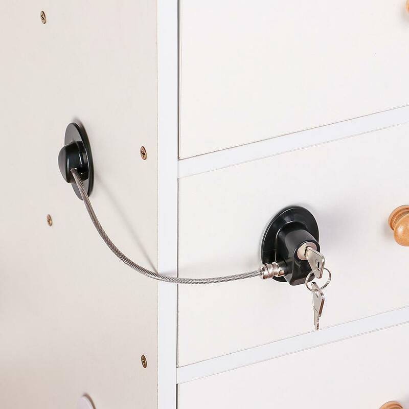 1 buah kunci pintu kulkas keselamatan bayi dengan kunci logam atau kunci kode kunci jendela kabinet keamanan bayi kunci pintu lemari geser