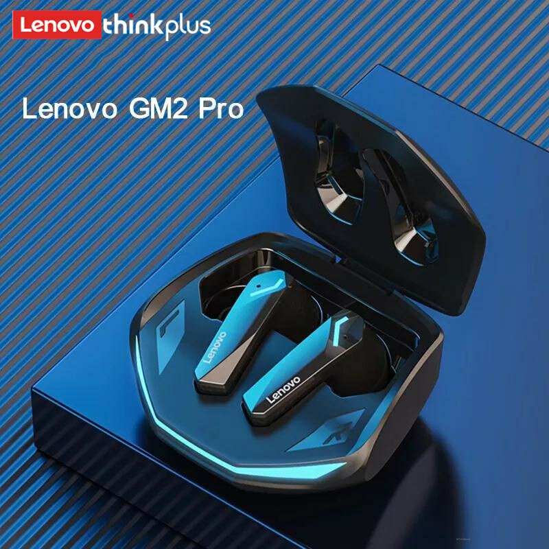 레노버 GM2 프로 블루투스 5.3 이어폰, 스포츠 헤드셋, 무선 인이어 게이밍 저지연 듀얼 모드 음악 헤드폰, 신제품