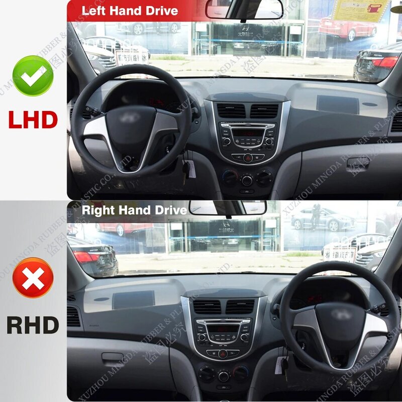 Auto Dashboard Hoes Voor Hyundai Solaris Accent Rb 2011 2012 2013 2014 2015 2016 Dashboard Mat Anti-uv Tapijten Auto-Accessoires