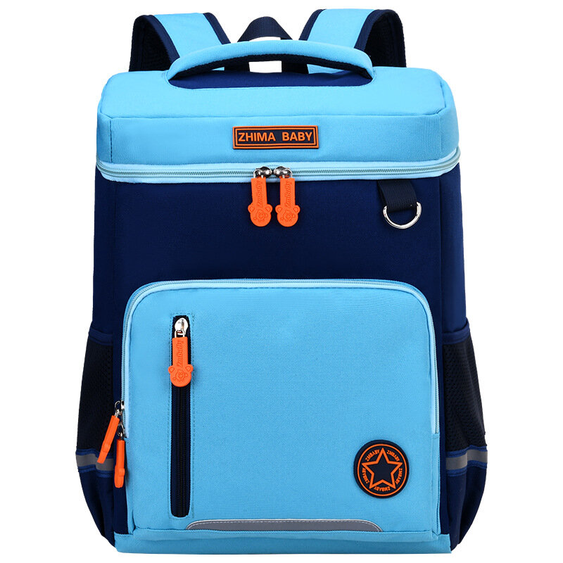 Большой Школьный рюкзак для начальной школы для девочек и мальчиков, детские сумки для книг, водонепроницаемые Рюкзаки в английском стиле