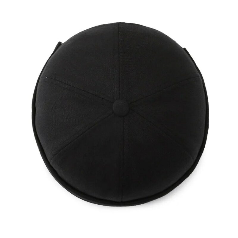 Cappello rotondo in cotone 2024 Solid Skullcap regolabile senza tesa Vintage Docker Cap sport all'aria aperta