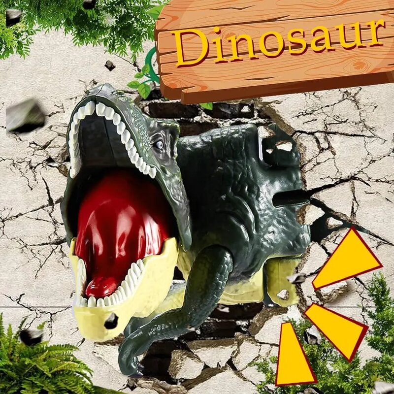 Mainan interaktif gigitan Model dinosaurus simulasi Dunia Jurassic mainan untuk anak-anak hadiah anak laki-laki mainan Tyrannosaurus Rex