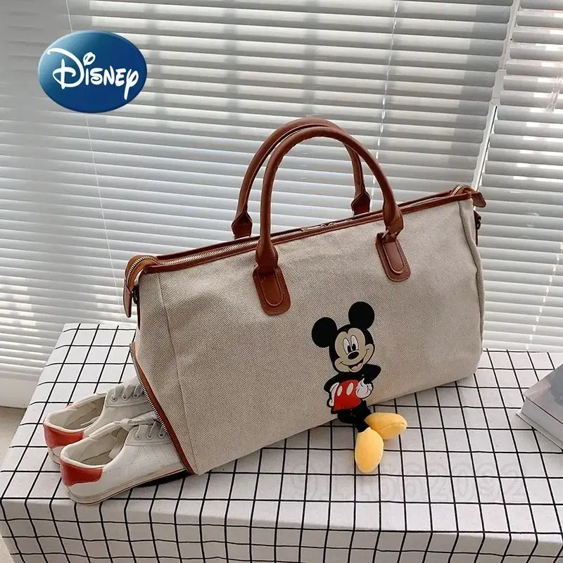 Новая Женская дорожная сумка Disney с Микки, модная Вместительная дорожная сумка для багажа, сумка для посадки, роскошная брендовая Портативная сумка для фитнеса