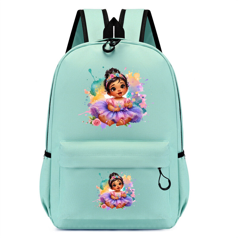 Children's Bagpack Cute Cartoon Princess Backpack Kindergarten Schoolbag Kids Chibi Bookbag Girls Travel Bagpack Student Bags