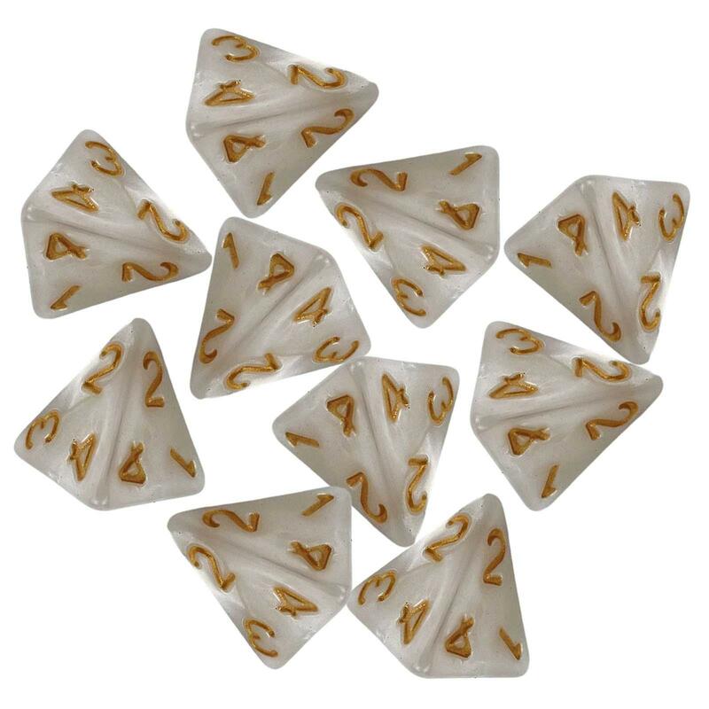 10Pcs Polyhedral Dices Party Game Dices Party Supplies Entertainment Toys Game Dices for KTV Home Party Card Game Board Game