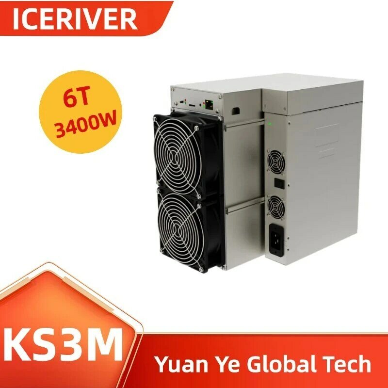 ICERIVER KAS KS3M 6TH 3400W KAS Mining KHeavyHash Algorithm With Power Supply