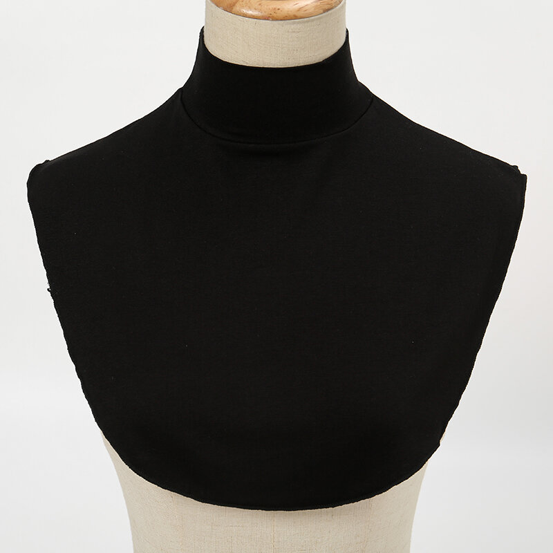 Fake Collars Womens Simple Modal Half Collar Fashion Solid Color Turtleneck High Neck Cover Detachable Neck Collar for Women
