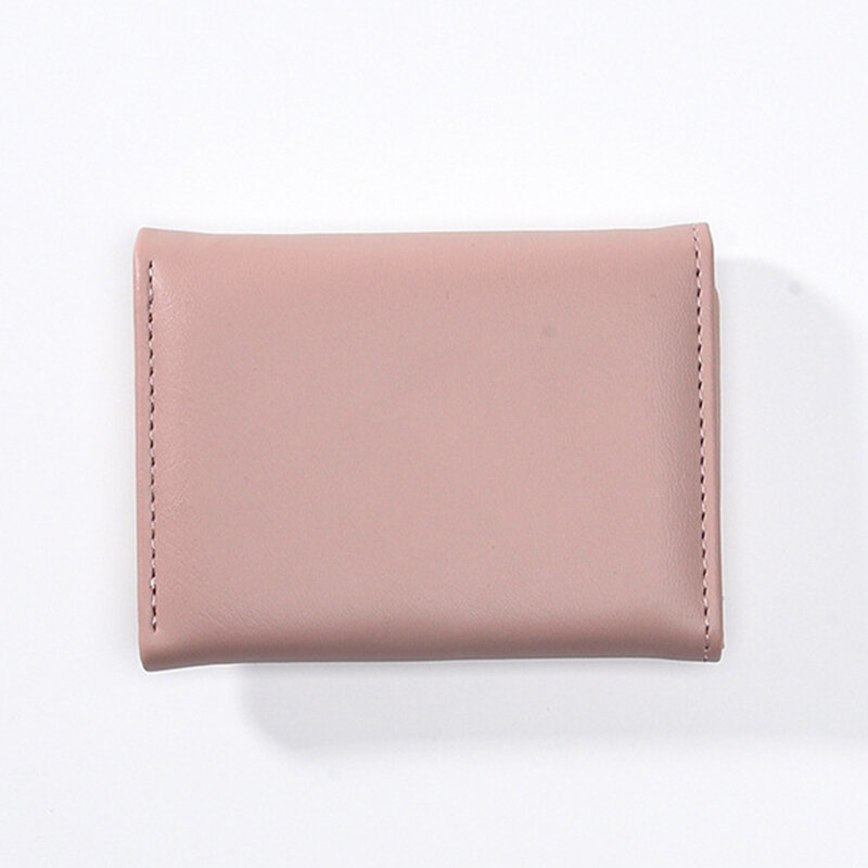 Portefeuille court en cuir PU pour femme, petit porte-monnaie, porte-cartes, sac à main pliant féminin, pochette, mignon, dessin animé, nouveau