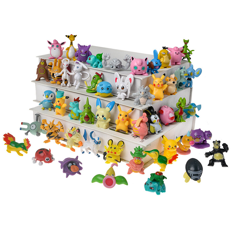 Diskon Besar Mainan Figur Pokemon Besar Anime 4-6 Cm Model Tokoh Aksi Pikachu Mainan Mengumpulkan Dekorasi Hias untuk Hadiah Anak-anak