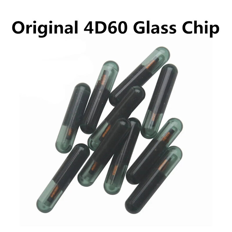 Chip de cristal Original 4D60 80bit T32 para llave remota de coche, Chip transpondedor en blanco