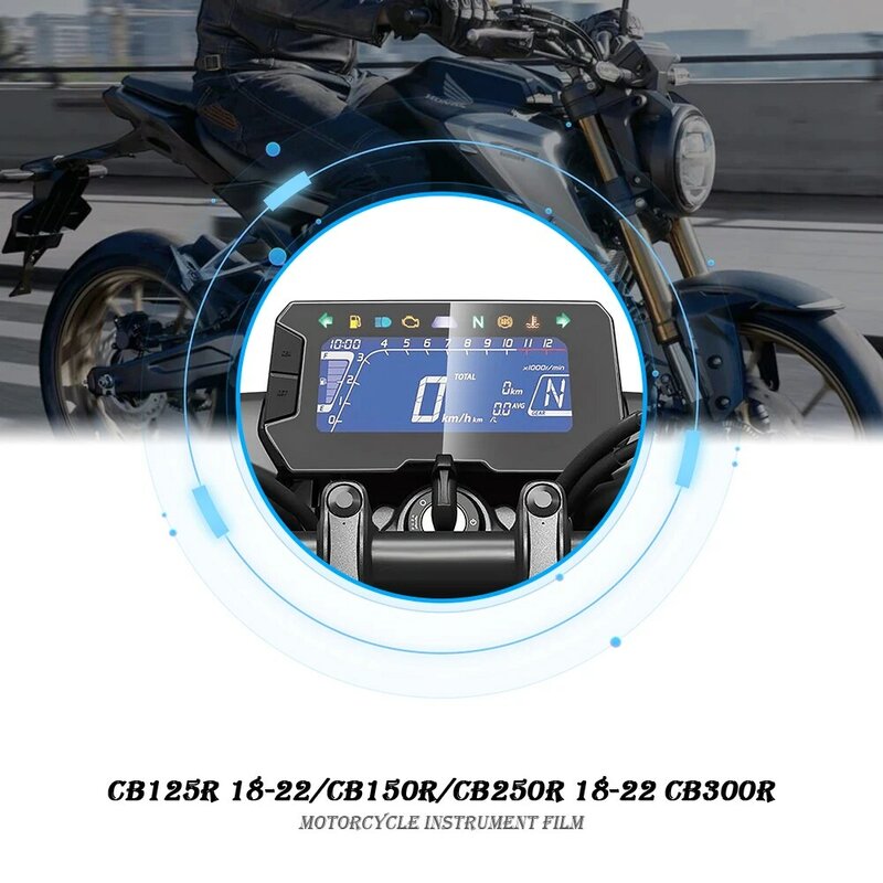 Protetor de tela do filme da proteção do risco do cluster da motocicleta para honda cb125r 2018-2022 cb150r cb250r cb300r 2018-2022 2021 2020