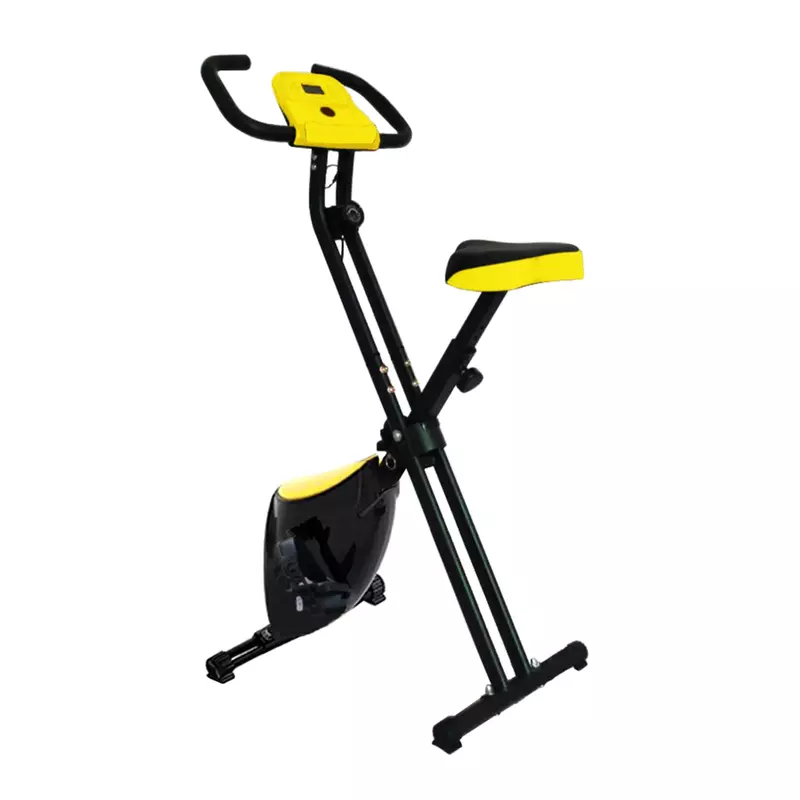 Sepeda latihan Fitness lipat magnetis, sepeda olahraga dalam ruangan stasioner