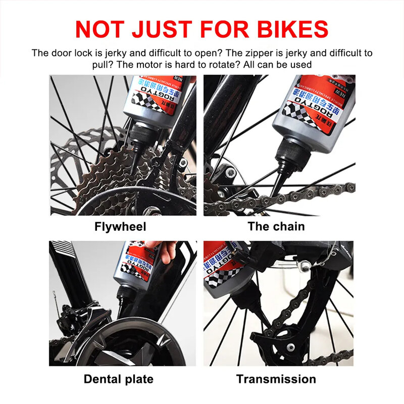 100Ml lubrificante speciale per bicicletta spazzola per la pulizia della manutenzione della catena del motociclo strumento per catena MTB olio accessori per ciclismo per bici da strada