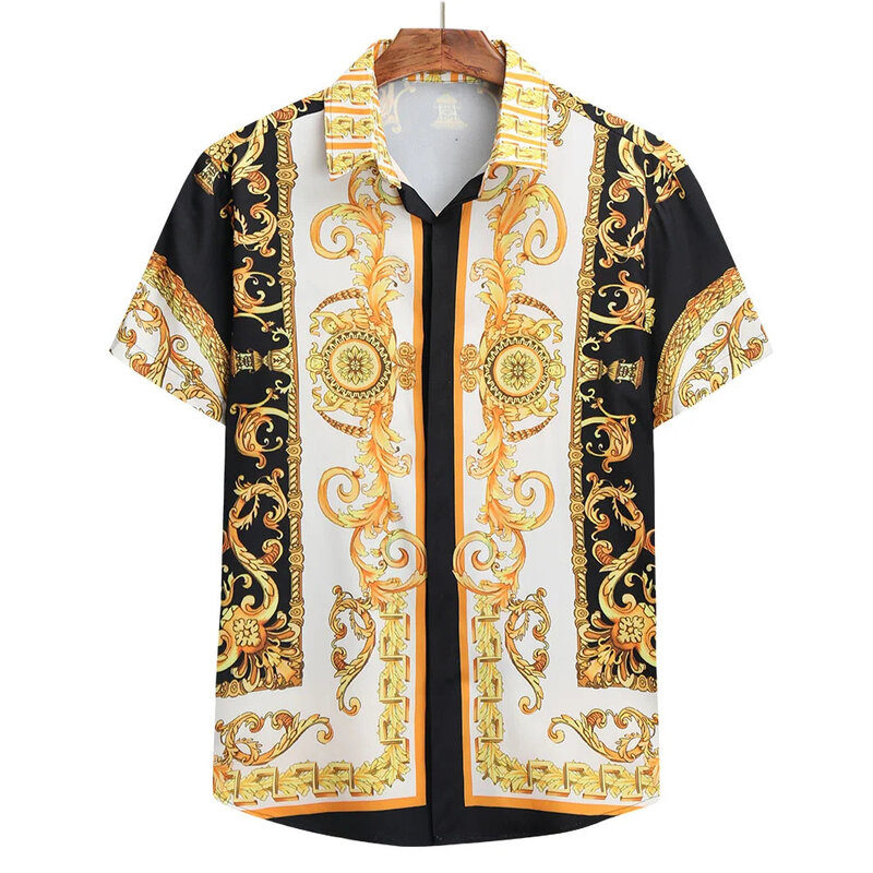 2024 hawajskich koszul męskich prawdziwa Betis szeroka odzież markowa arabski islamski na Bliskim Wschodzie kopiuje prosta bluzka dla styl męski Europy