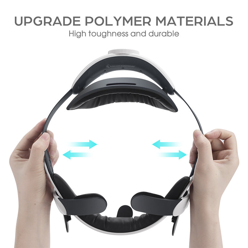 BOBOVR M2 PLUS شريط للرأس لميتا/كوة كويست 2 تقليل ضغط الوجه تعزيز الراحة استبدال النخبة حزام VR الملحقات