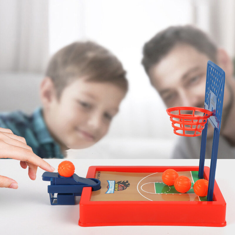 Mesin tembak Mini untuk anak dewasa mudah untuk merakit papan Desktop permainan basket meja jari permainan olahraga interaktif