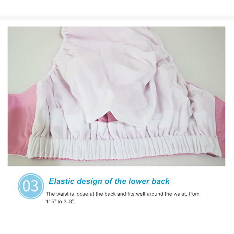 Popok kain dapat digunakan kembali celana dalam popok inkontinensia kokoh celana popok halus