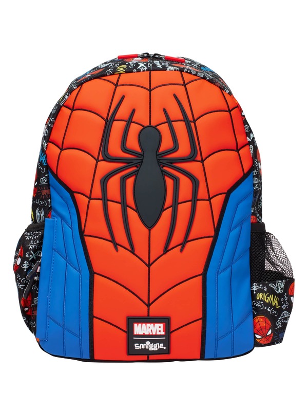 MINISODisney Spiderman Schoolbag First Grade Student Backpack Backpack Men  School Bags for Kids