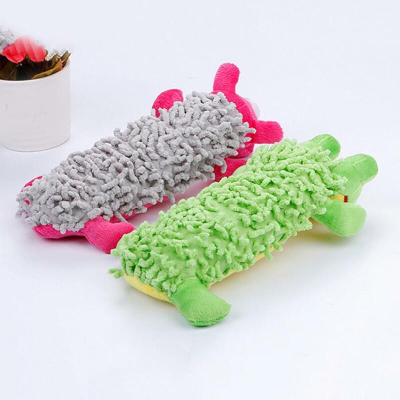 Sapo Design macio Plush Dog Mastigação Toy, Dentes resistentes à mordida, Forma de hipopótamo, Pet Shop, Molar Chew Toy