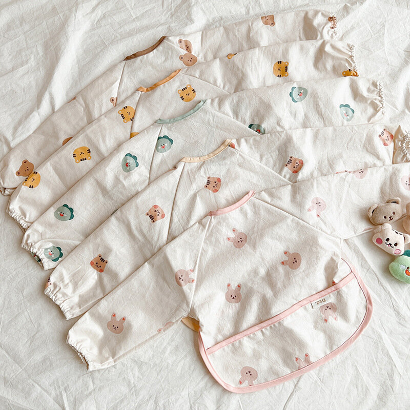 Baby Bibs Children Newborn Burp Cloths Waterproof Anti-dirty Gown Toddler Clothes Baby Accessories