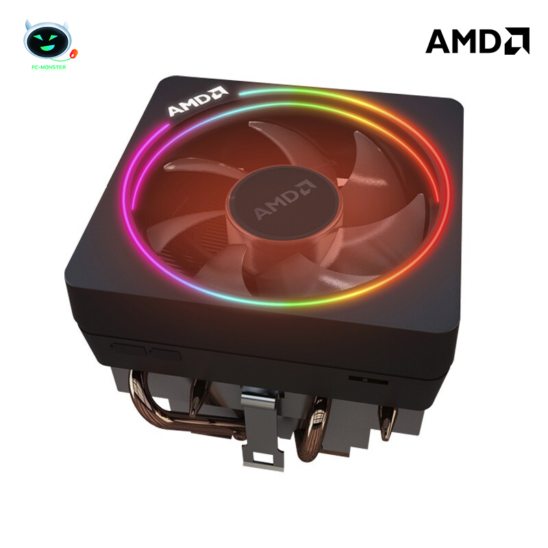 Dissipador de calor AMD Ryzen Original, Spire Wraith, Prisma fantasma furtivo, fundo de cobre RGB com luz, novo