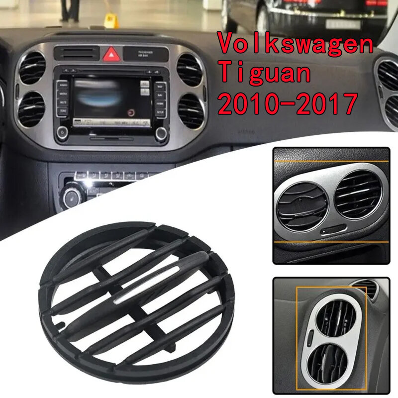 Clipe de ventilação para Volkswagen Tiguan 2010-2017, Grelha de condicionamento interior, Aeração VW Painel Clima, Clipe dobrável