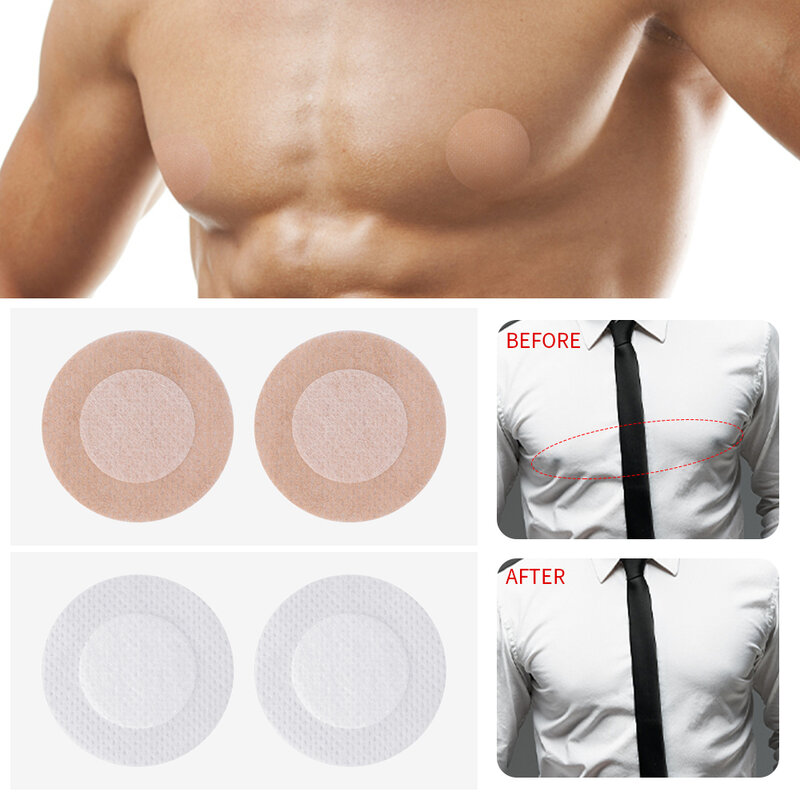 20/40PCS Sexy Round Nipple Covers Men Self-Adhesive Disposable Breast Pasties Stickers Nipples Patch Chest Paste Accessories