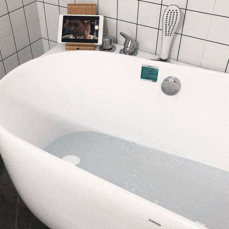 Penyumbat bak mandi silikon besar, sumbat bak mandi silikon, penutup datar 2 pak, aksesori kamar mandi