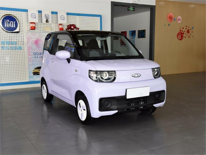 Chery es Mini Qq Krim 100km/jam mobil listrik kecepatan maks baru Mini Ev empat roda kendaraan energi listrik kendaraan dewasa otomotif