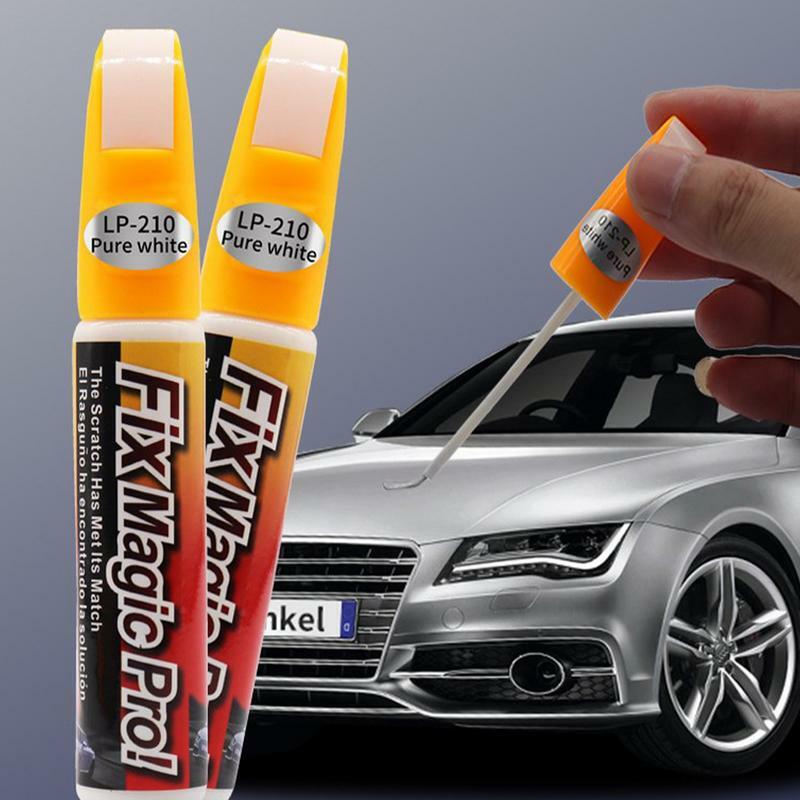 Stylo de peinture automobile pour une bonne performance antirouille, stylo de réparation de rayures automobiles, noir et blanc, argent, 12ml