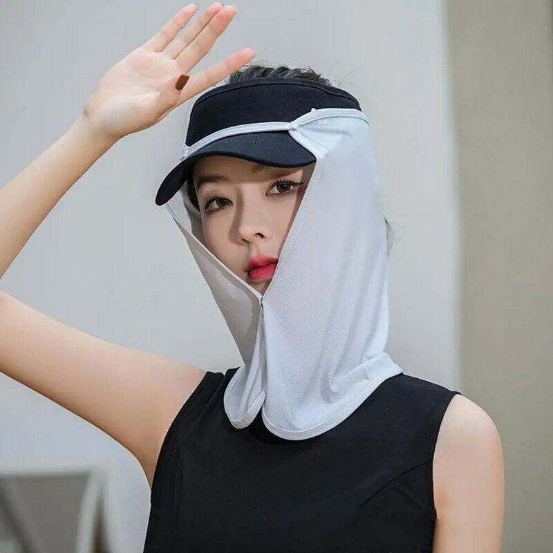 Quick Drying Face Summer Outdoor Cap Mask For Women Face Scarves Veil Sunscreen Mask Anti-uv Face Cover Face Scarf