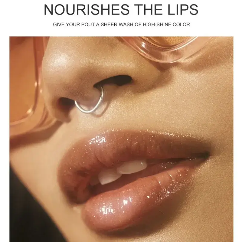 Hyaluronic Lip Enhancer Plumper Oil idratante Lip Gloss Anti-rughe che riduce le linee delle labbra cosmetici impermeabili per balsamo per le labbra
