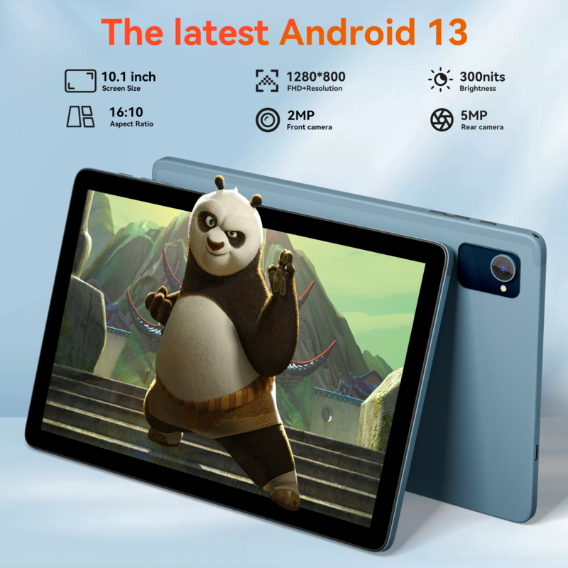 Планшет Adreamer LeoPad20 Tab, 10,1 дюйма, Android 13, 8 ядер, 3 + 32 ГБ, Bluetooth, 6000 мА · ч, Wi-Fi