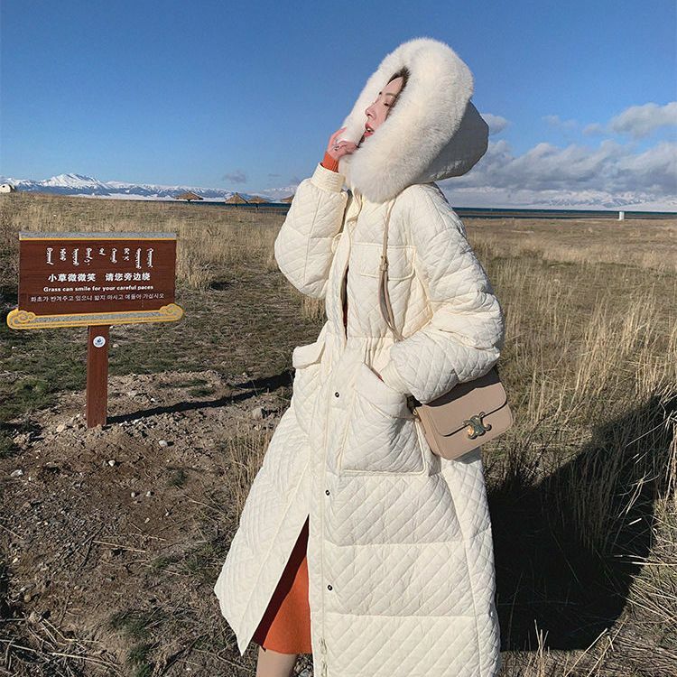 Chaqueta con capucha para mujer, parka gruesa y cálida de plumón de pato blanco, alta calidad, invierno, T525, 2024