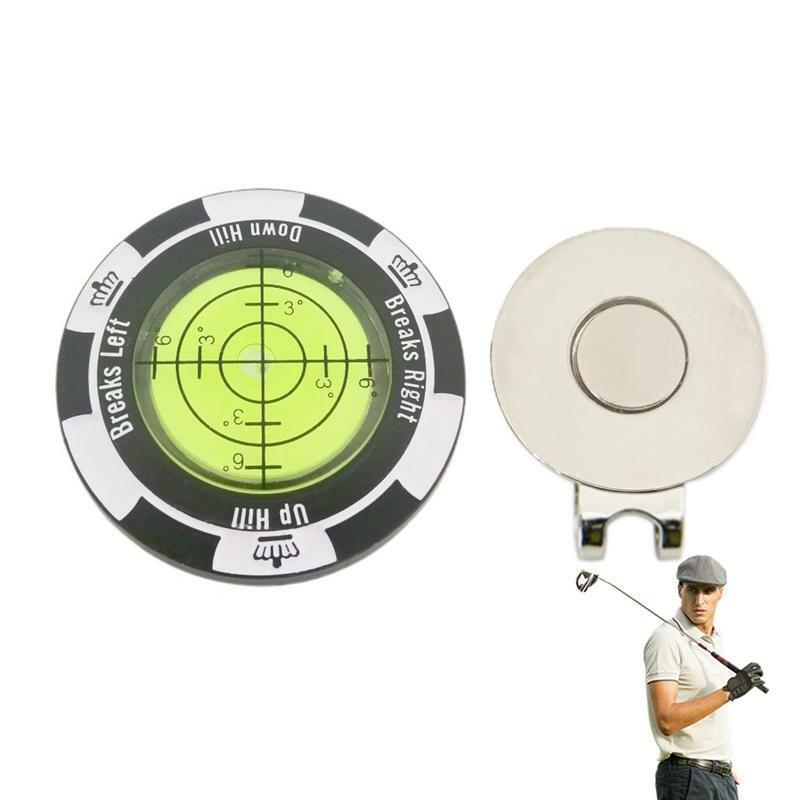 Golf Ball Marker High Precision Golf Slope Putting Level Reading Ball Marker Metal Golf Accessories For Women Men Golfers