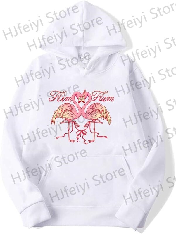 Camisola de manga comprida unisex, pulôver com capuz, streetwear, hoodies, flamingo, flm, flam, pássaros, amor, pássaros, homens, mulheres