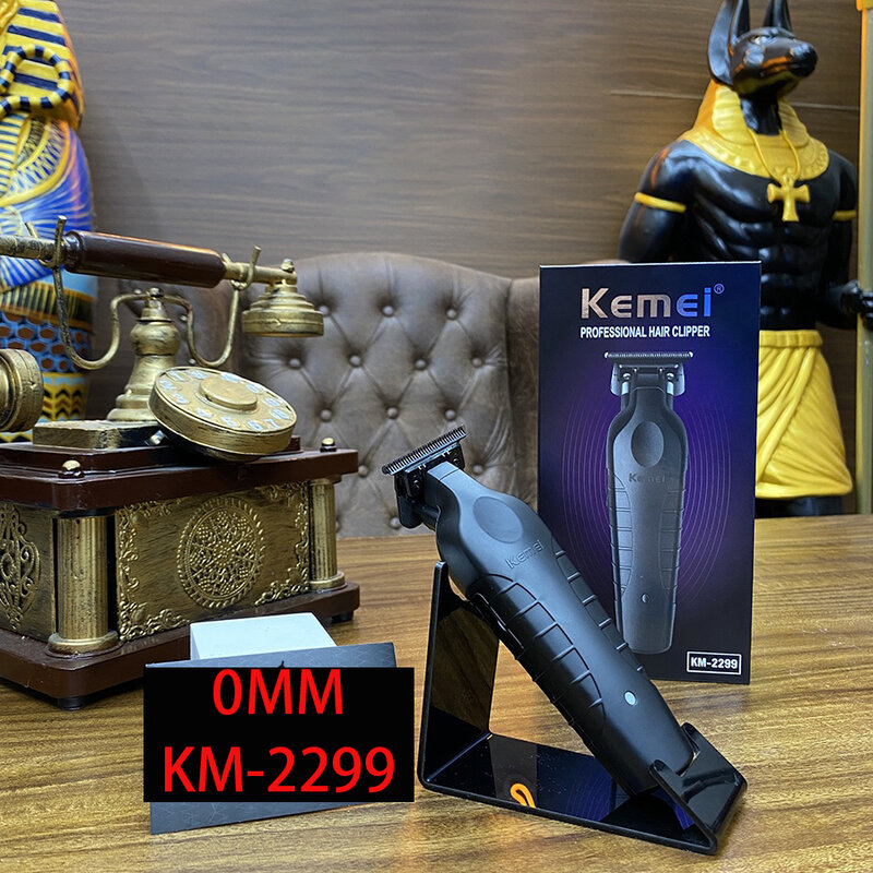 Kemei 2299 tondeuse à cheveux sans fil pour coiffeur Machine professionnelle pour couper les cheveux avec finition électrique 0mm