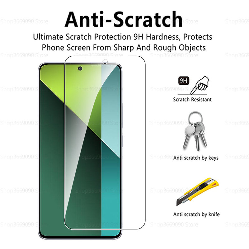 4in1 Camera Protective Tempered Glass For Xiaomi Redmi Note 13 Pro 5G Glass Redmy Note13 Note13Pro Screen Protector Film Cover