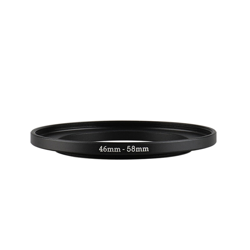 Aluminiowy czarny filtr stopniowy 46mm-58mm 46-58mm 46 do 58 Adapter obiektywu adaptera filtra do obiektywu aparatu Canon Nikon Sony DSLR