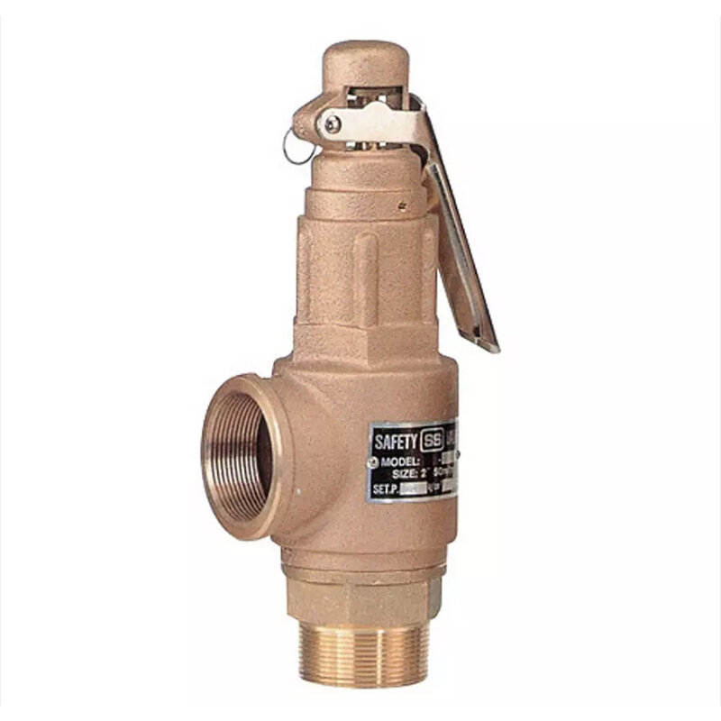 Válvula de segurança de bronze com punho para o tipo de mola do tanque de pressão temperatura & válvulas de segurança de alívio de pressão para caldeira