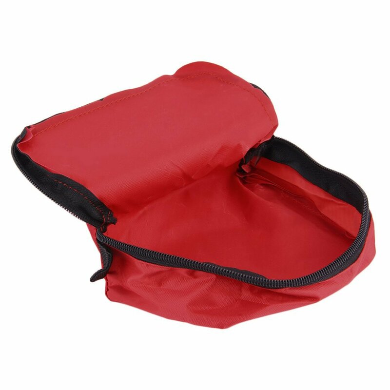 Kit de primeros auxilios de 0,7l, bolsa vacía de PVC rojo para acampar al aire libre, supervivencia de emergencia, vendaje de medicamentos, bolsa de almacenamiento impermeable de 11x15,5x5cm