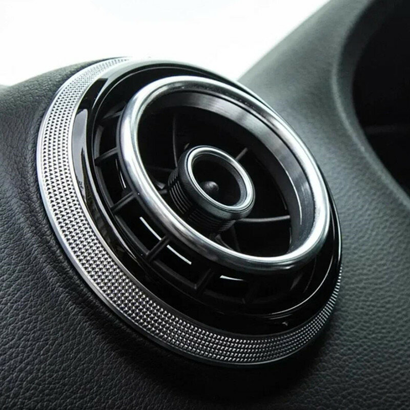 Center Console Air Conditioner Outlet Frame Cover Trim For Audi A3 8V 2013-2019 Interior Red Blue Silver Air Vents Circle Decals
