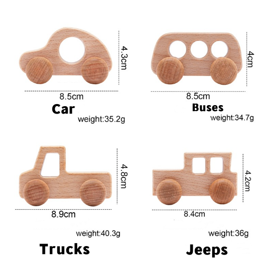 الرخام الطائرات الخشبية اللبنات الأطفال خشخيشات تعليمية خشبية لعبة الرخام السيارات نموذج بنة زخرفة