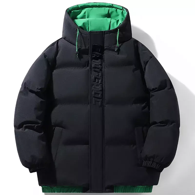 Мужская зимняя куртка с капюшоном, теплая утепленная хлопковая куртка с капюшоном для спорта и отдыха, 2023 хлопок